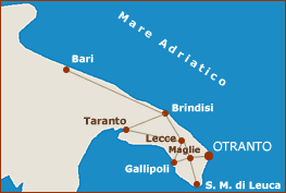 Come arrivare alla Tenuta Il Gambero - Otranto